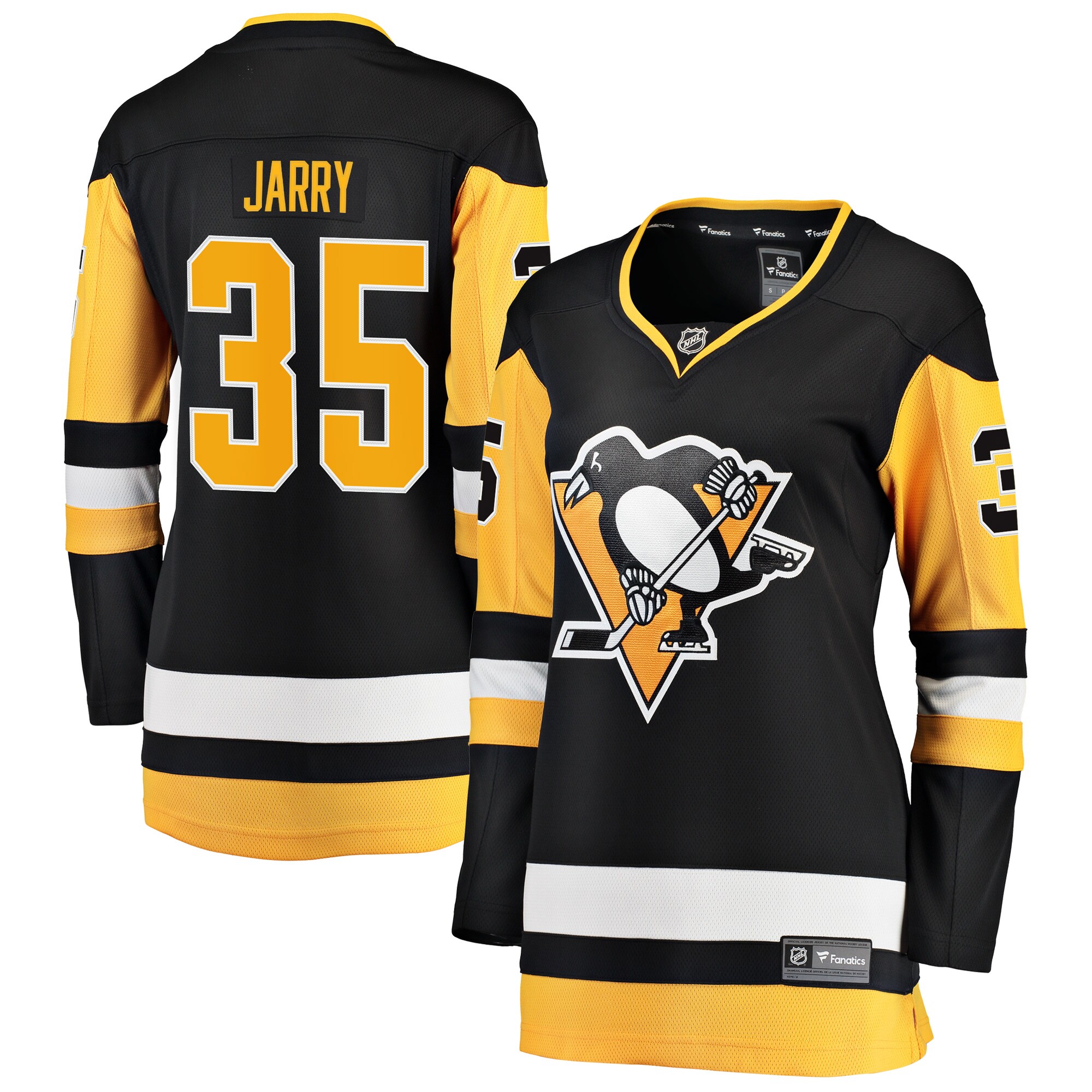 Tristan Jarry Pittsburgh Penguins Fanatics Women’s Premier Breakaway   Jersey – Black