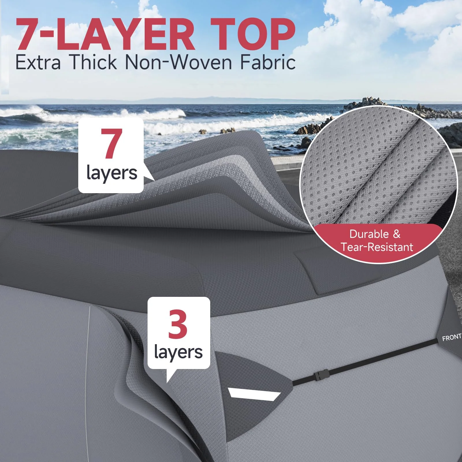 Fiberglass Travel Trailer Cover for 11'-13' 88