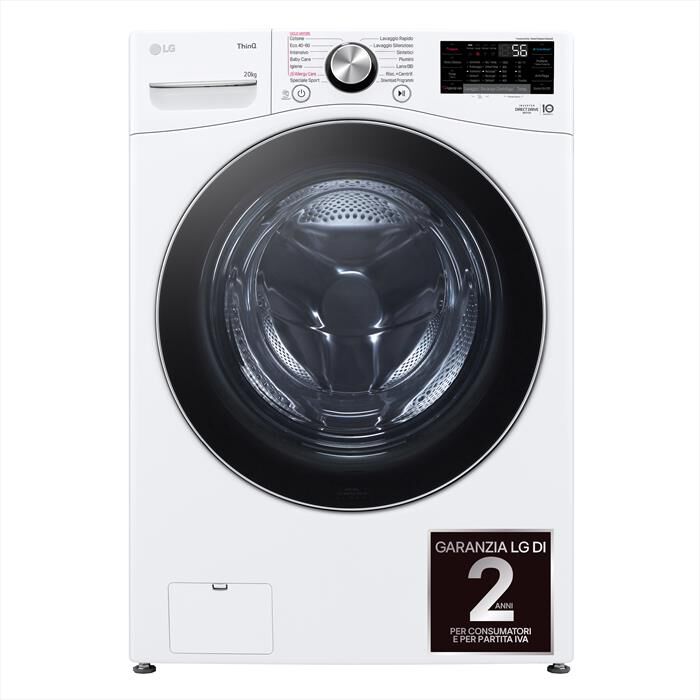 LG - Lavatrice AI DD F0P3020TSWC XL 20kg Classe B-Bianco