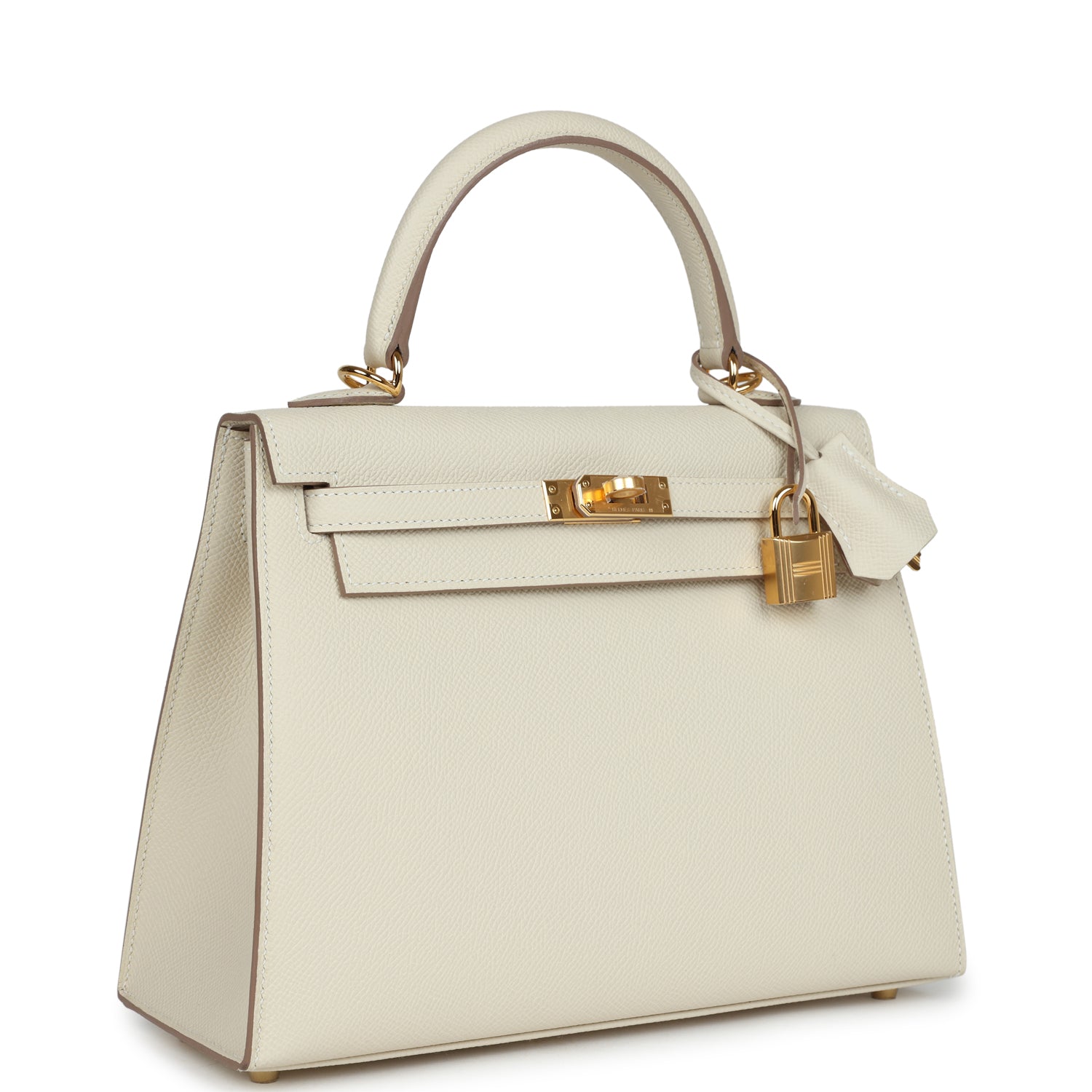Kelly Sellier 25 Craie Epsom Gold Hardware
