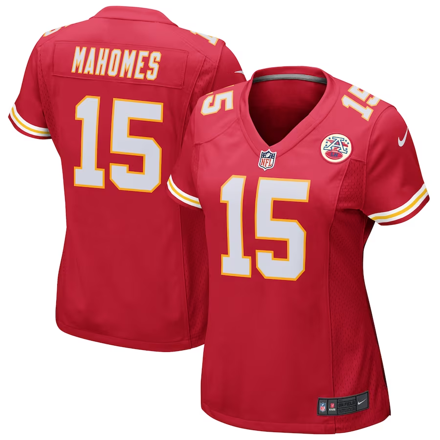 Women's Patrick Mahomes Red Kansas City Chiefs Game Jersey