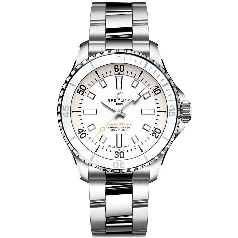 【Super Clone】BREITLINGSuperocean 36mm White Dial Ladies Automatic Bracelet Watch