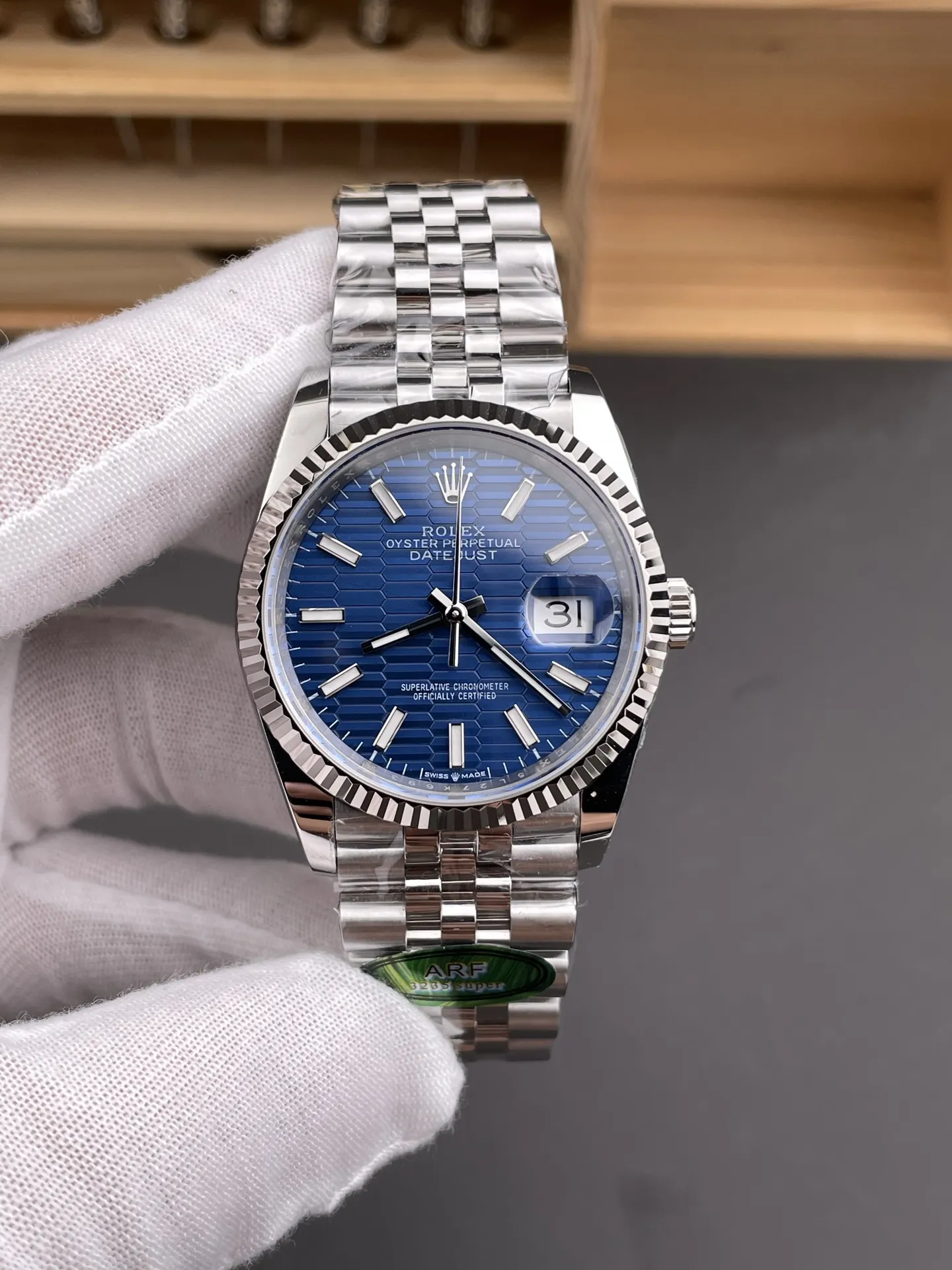 Rolex Datejust Blue Grid 36mm