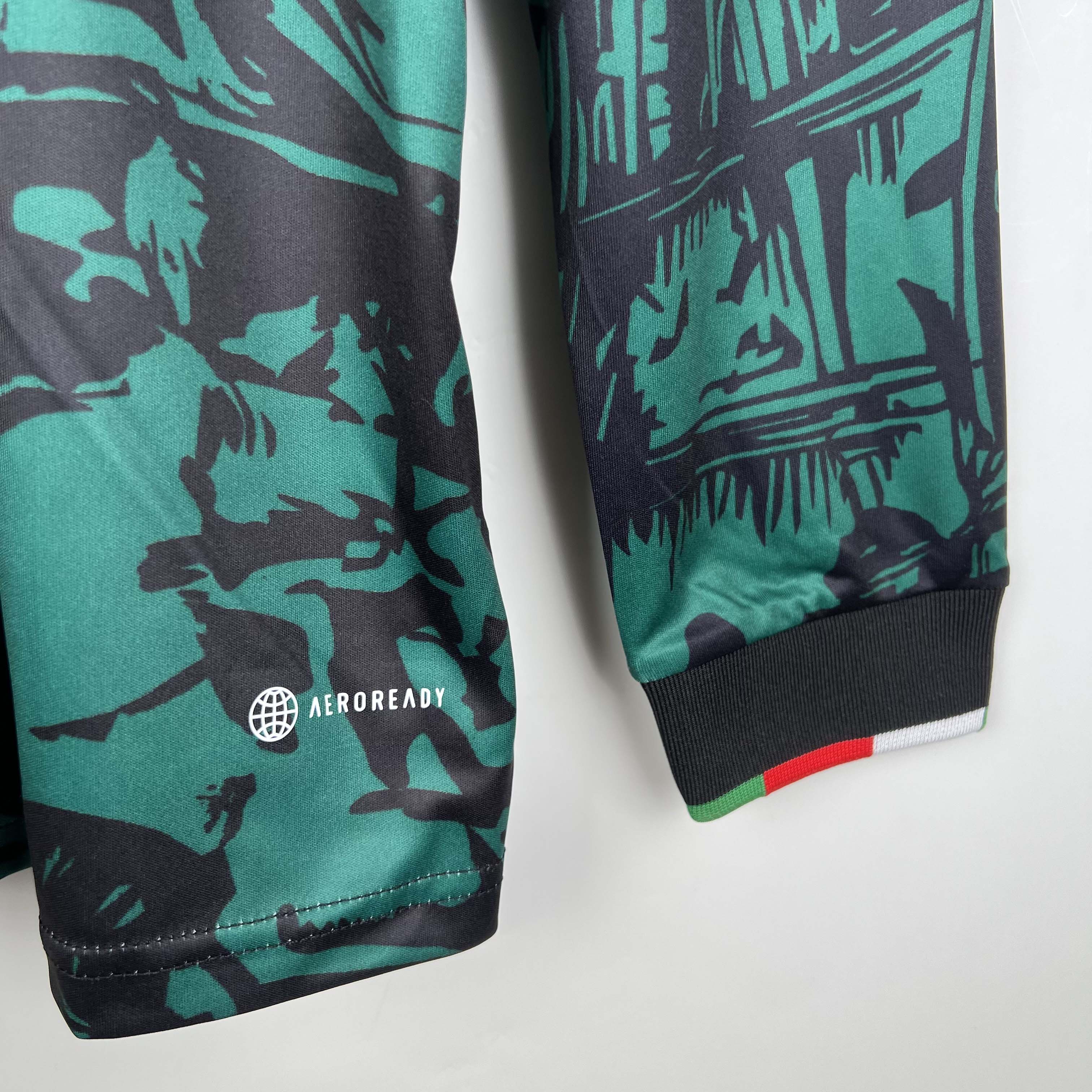 2023 Long Sleeve Italian Special Edition Green Football Shirt - Fans Edition