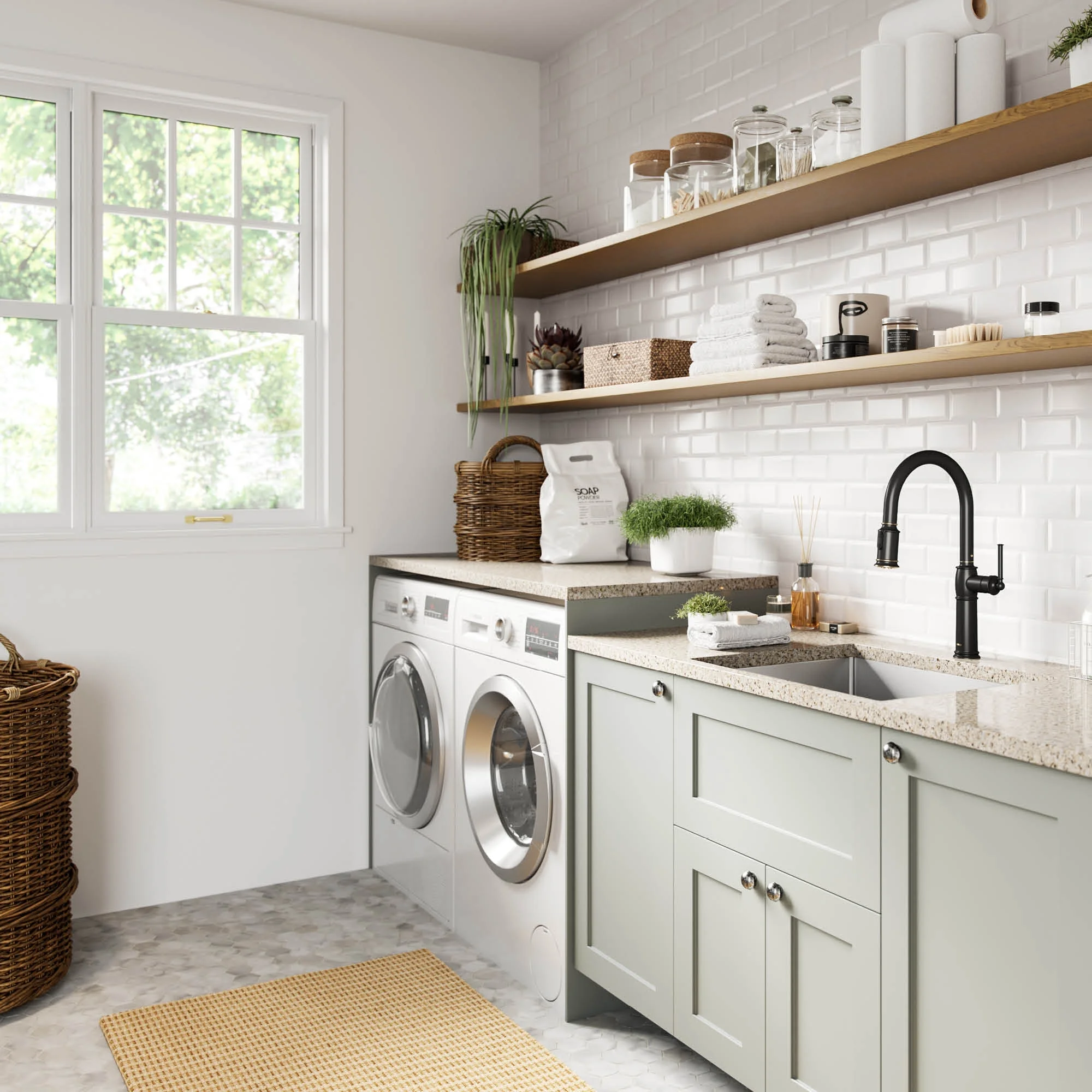 KRAUS Standart PRO�?24�?Undermount 16 Gauge Stainless Steel Single Bowl Laundry Utility Sink