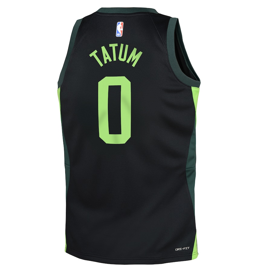 Youth Boston Celtics Jayson Tatum Black 2024/25 Swingman Jersey - City Edition