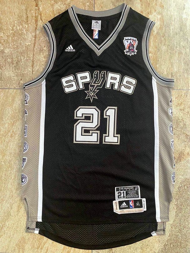 Tim Duncan Commemorative Throwback San Antonio Spurs Jersey