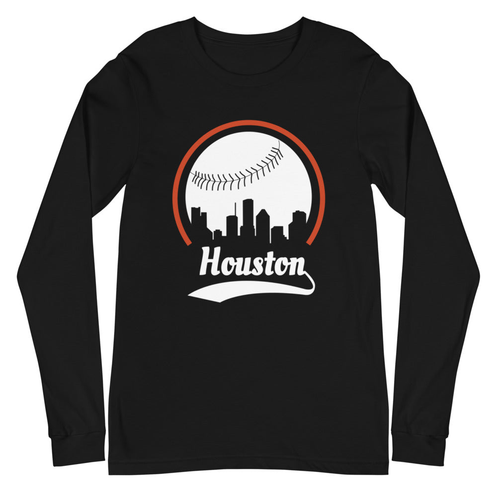 Unisex Houston Astros Baseball Long Sleeve Tee Shirt