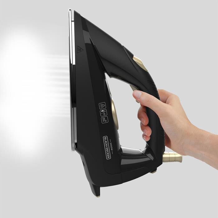 BLACK & DECKER - Sistema stirante BXSS2400E-Nero / gold