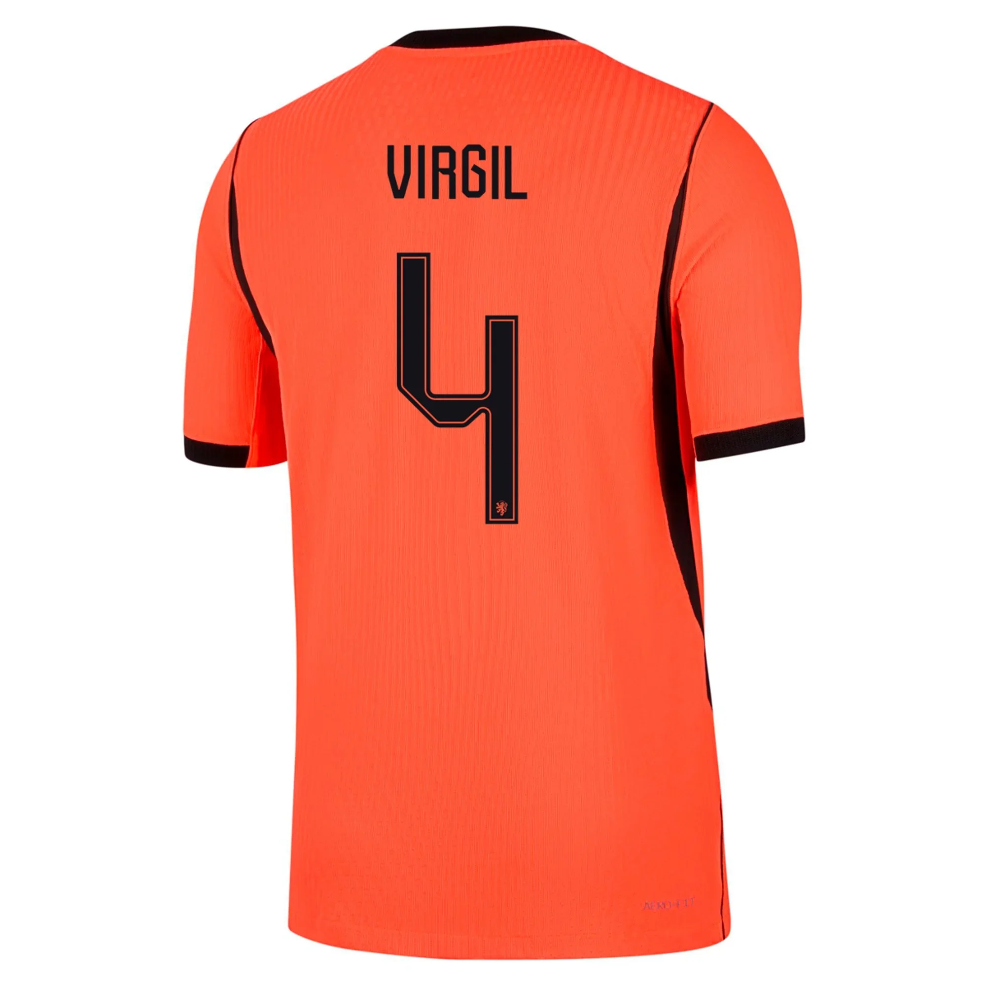 Nike Netherlands Virgil Van Dijk Match Authentic Home Jersey 2026 (Hyper Crimson/Black)