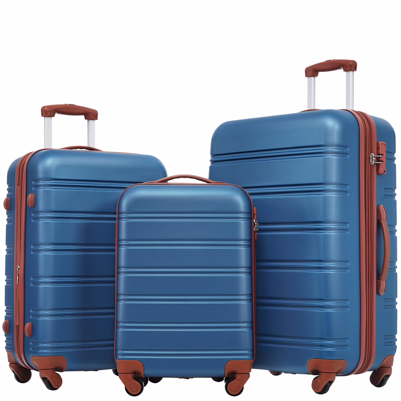 Luggage Sets 3 Piece, Hardside Expandable Ultra Durable PC Lightweight Carry On, Travel Suitcase Set with TSA Lock Spinner Wheels, Multicolor Purple