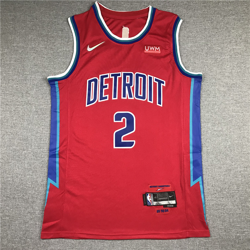 Unisex Pistons 2024/25 Embroidered Swingman Jersey City Edition