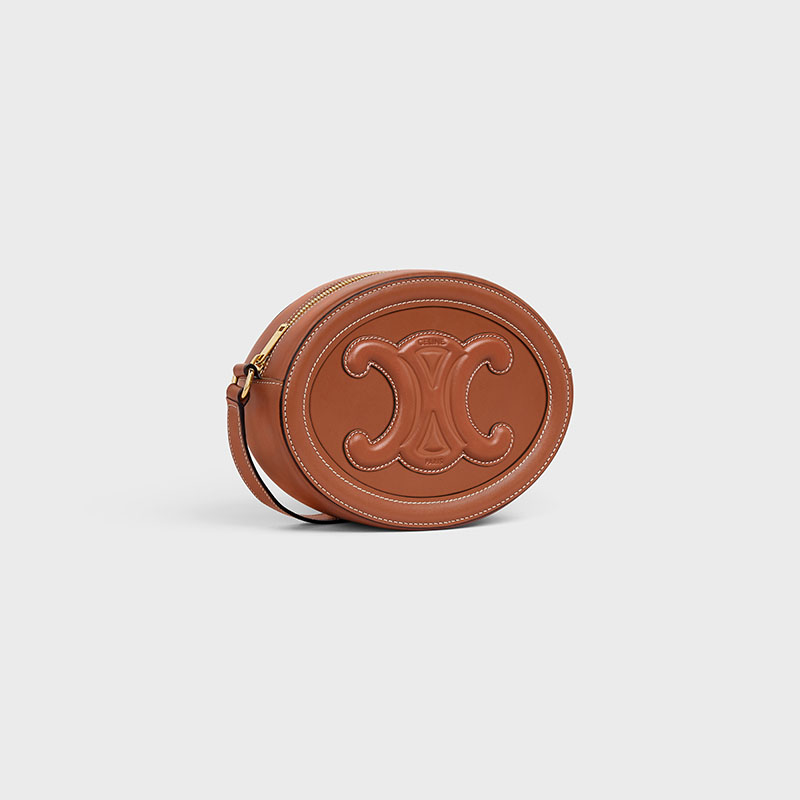 OVAL BAG CUIR TRIOMPHE IN SMOOTH CALFSKIN