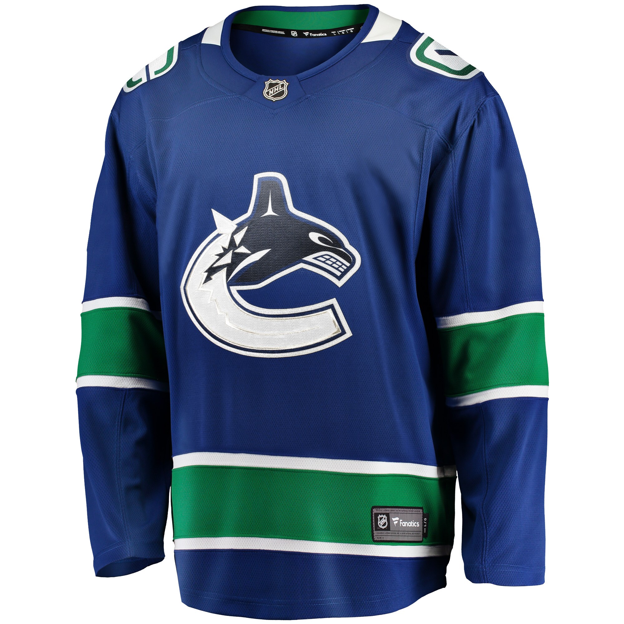 Vancouver Canucks Fanatics Home Team Breakaway Jersey – Blue
