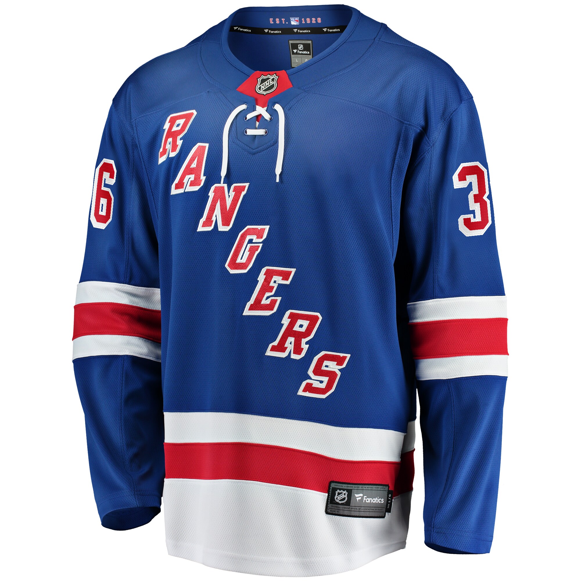 Anton Blidh New York Rangers Fanatics Home Breakaway Jersey – Blue