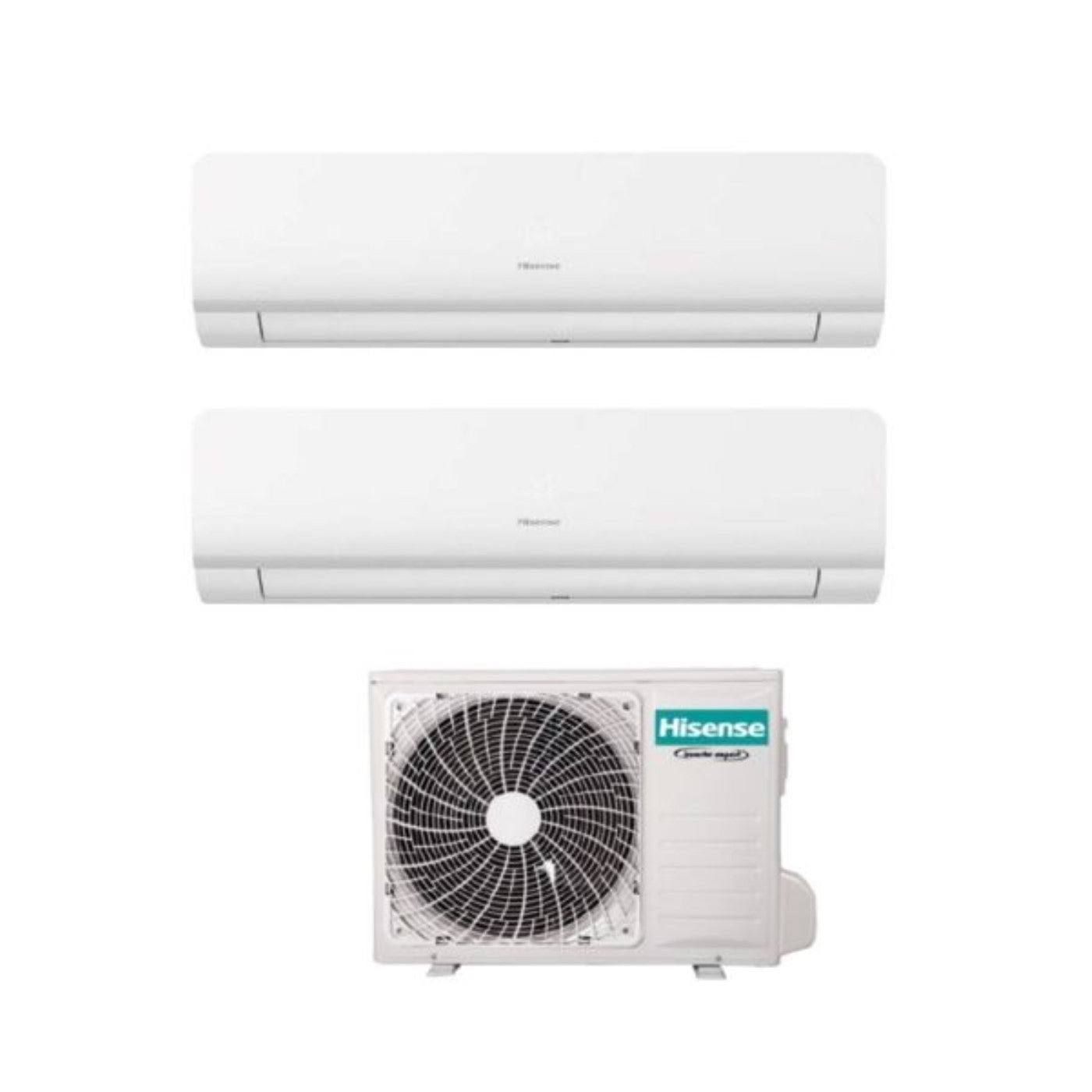 Hisense Dual Split Inverter Air Conditioner NEW ENERGY 9+12 series with 2AMW42U4RGC R-32 Integrated Wi-Fi 9000+12000