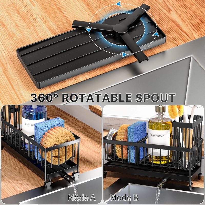 SINKLY Sponge Holder for Kitchen Sink