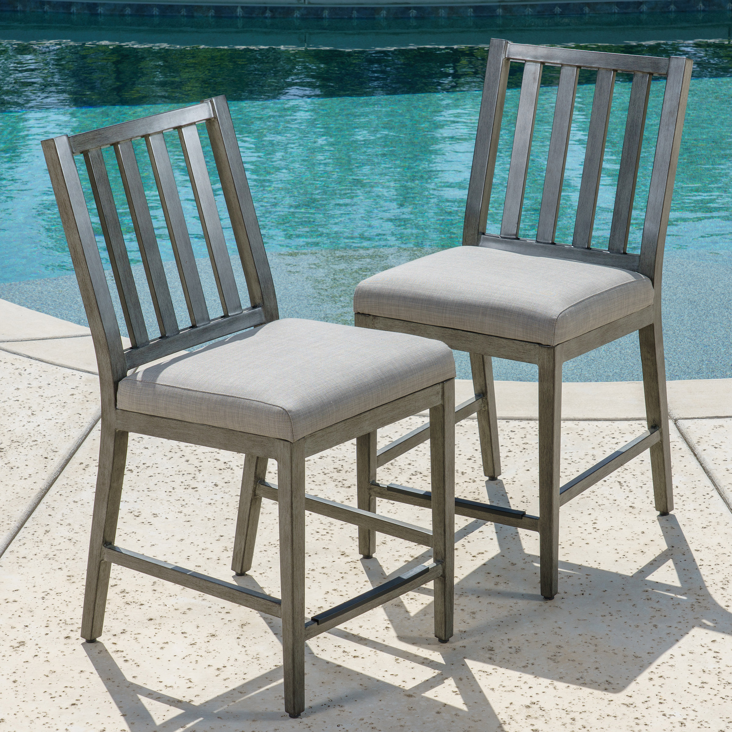 SunVilla Danson 7-piece Outdoor Patio High Dining Set with Expanding Table