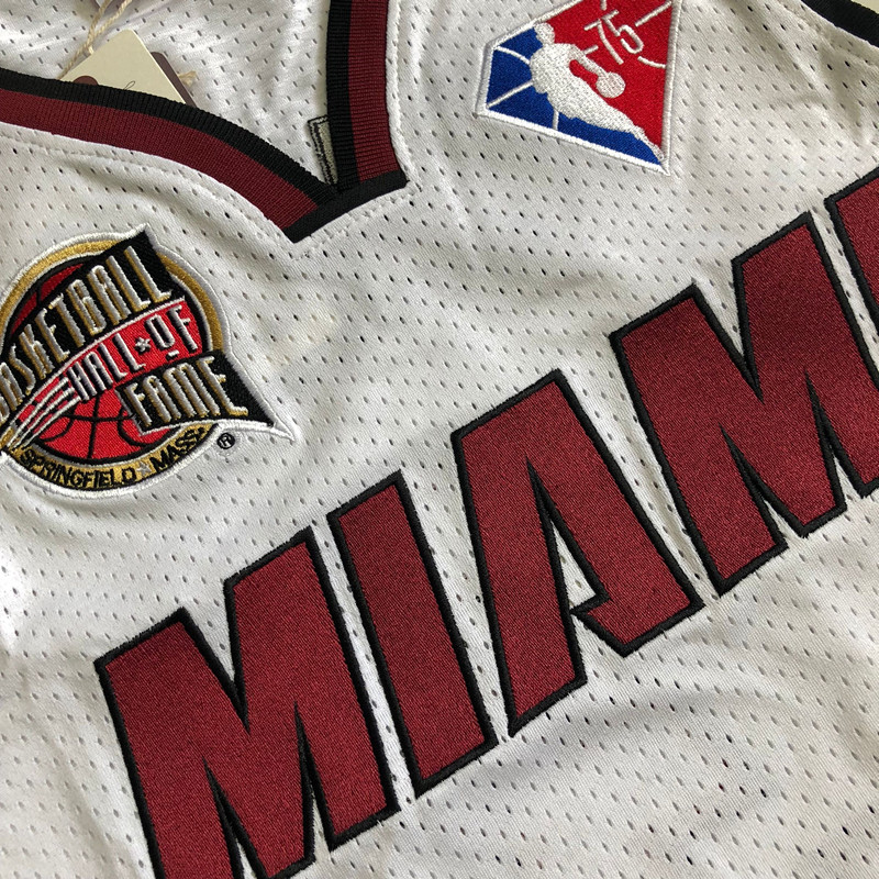 Dwayne Wade Miami Heat White 3 MN