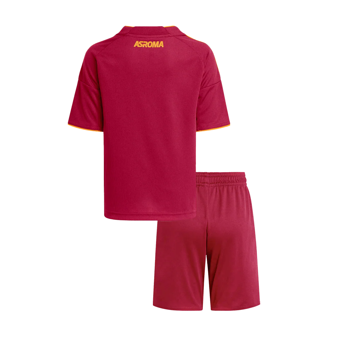 Roma Kid's Home Soccer Kit 2025/26 - Jersey+Shorts