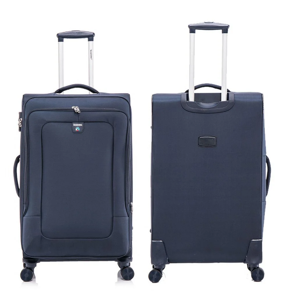 Four-piece fabric luggage set, expandable suitcase for travel, school and business trip (20/24/28/32in)