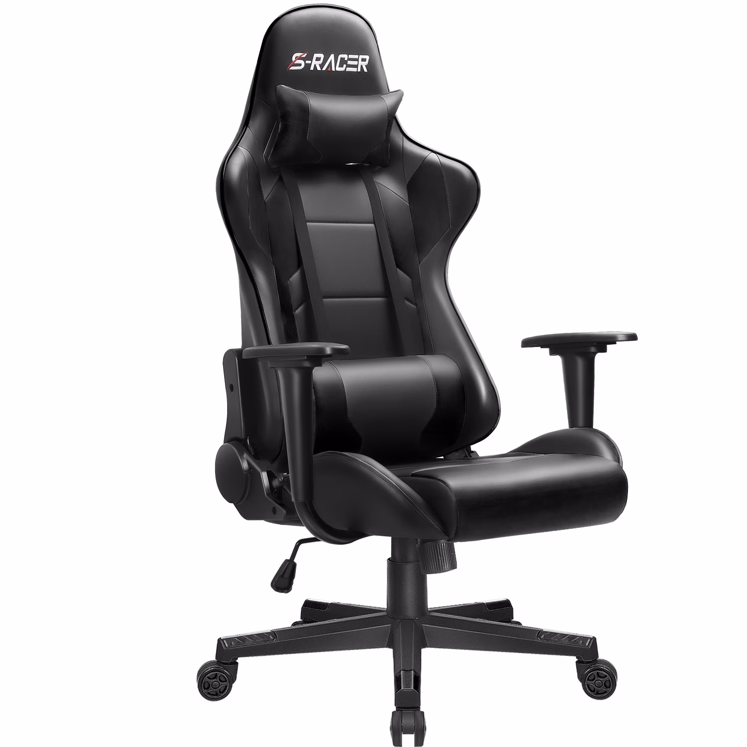 Homall Gaming Chair Office Chair High Back Computer Chair Leather Desk Chair Racing Executive Ergonomic Adjustable Swivel Task Chair with Headrest and Lumbar Support, Purple