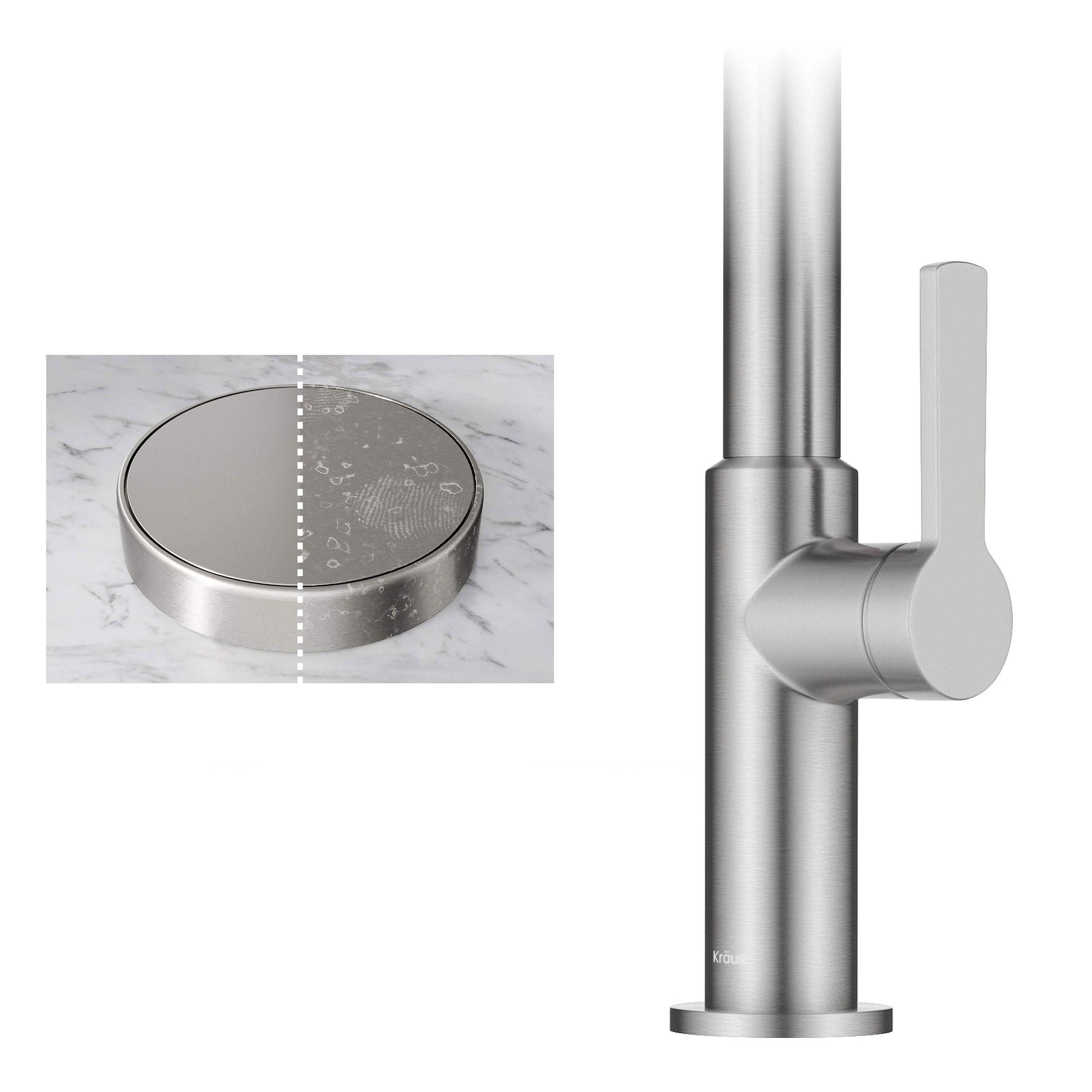 KRAUS 32” Undermount Single Bowl Kitchen Sink with Modern Pull Down Faucet