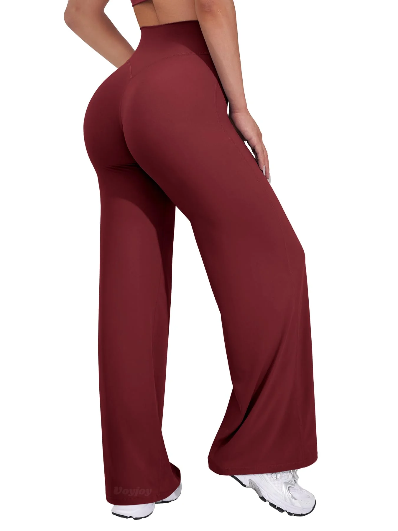VOYJOY Straight Leggings Bottoms Wide Leg Pants for Women 29