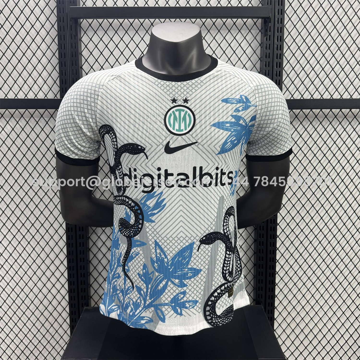 Inter Milan 25-26 Black Snake Special White Jersey - Player Version