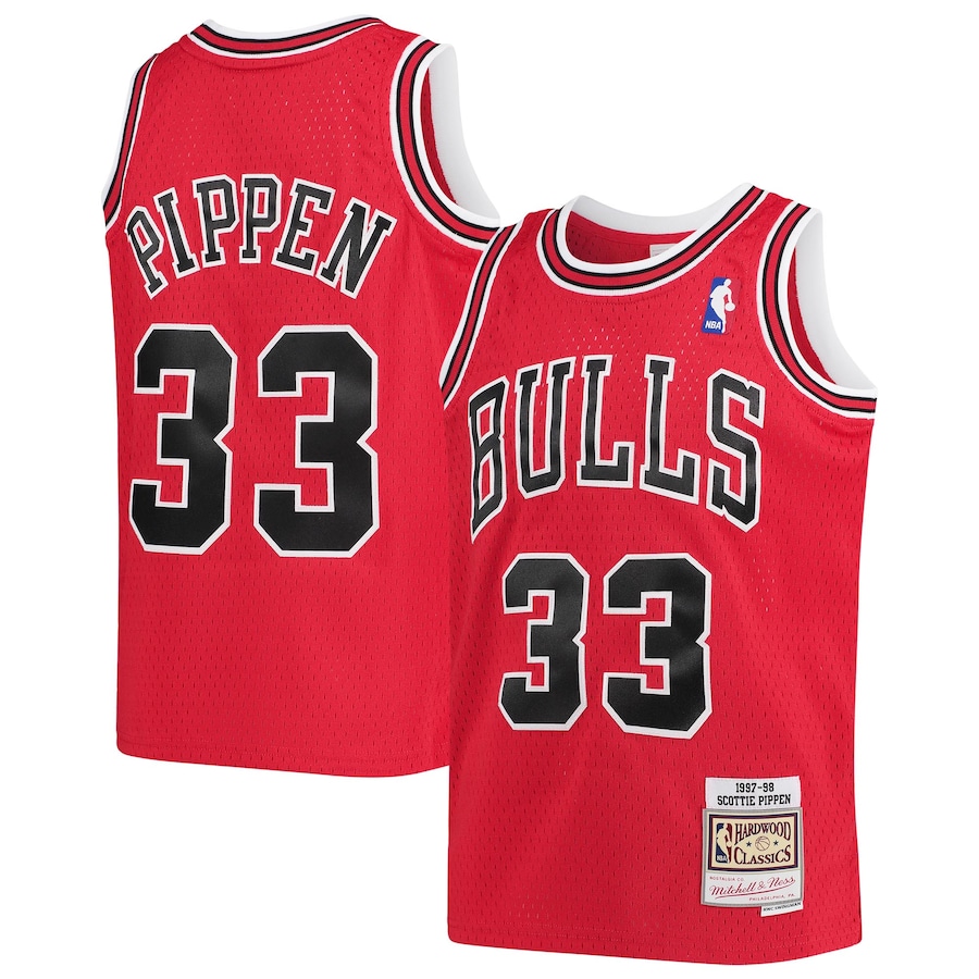 Youth Chicago Bulls Scottie Pippen Mitchell & Ness Red 1997-98 Hardwood Classics Swingman Jersey