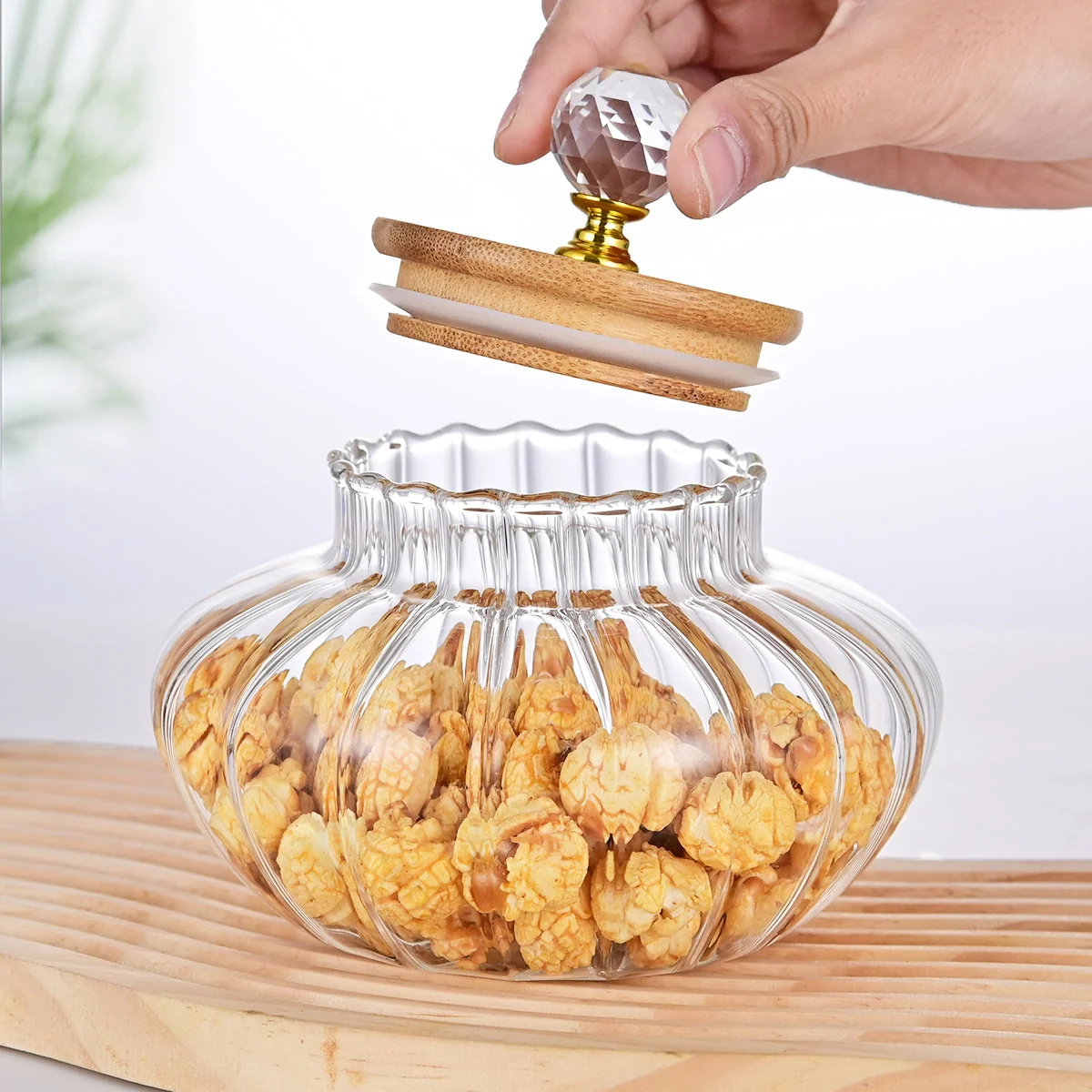 Striped apple jar