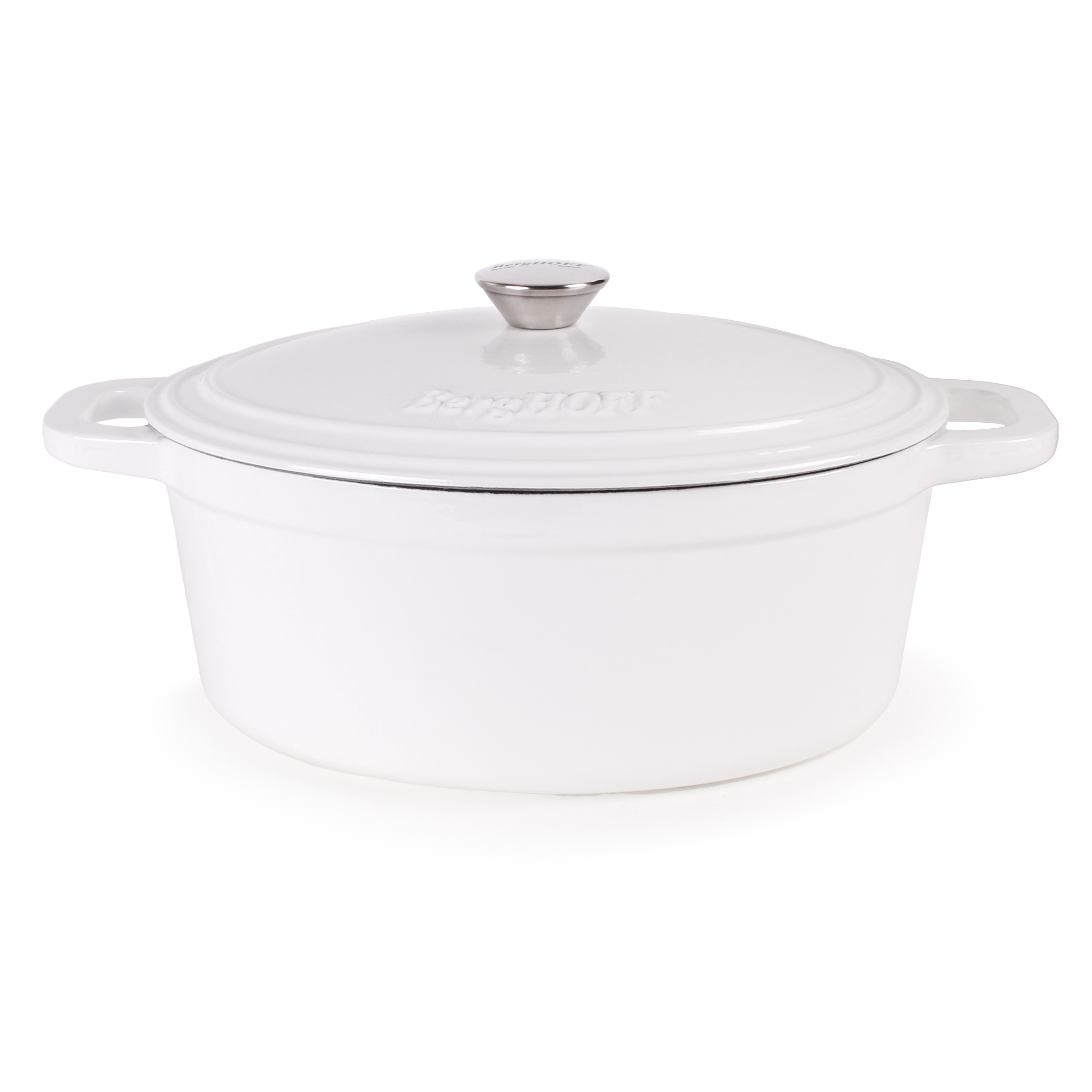 BergHOFF Neo 4Pc Cast Iron Set: 5qt. & 7qt. Covered Dutch Ovens, Green