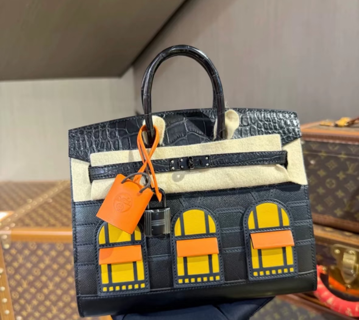 Advanced customization Birkin 25 crocodile skin customization