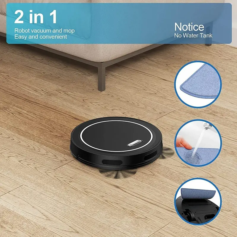 2-in-1 Robot Vacuum & Mop: 2500Pa Suction. Smart Navigation & Auto-Mopping