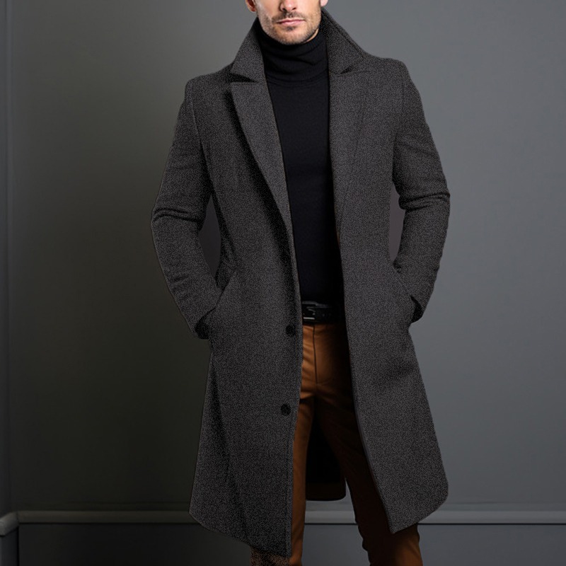 Pure woolen woolen coat thermal long coat