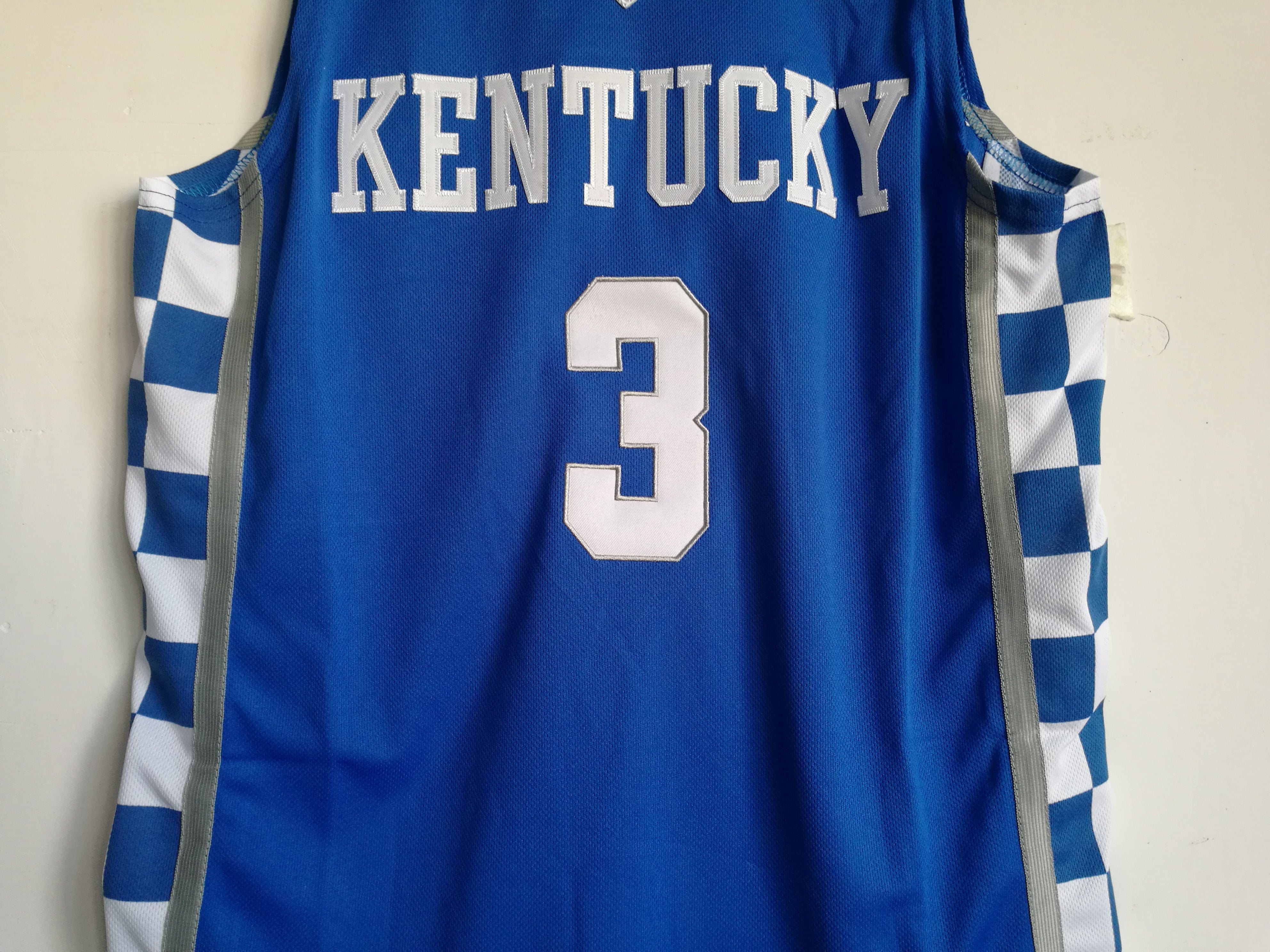 NCAA University of Kentucky No. 3 Bam Adebayo blue basketball jersey