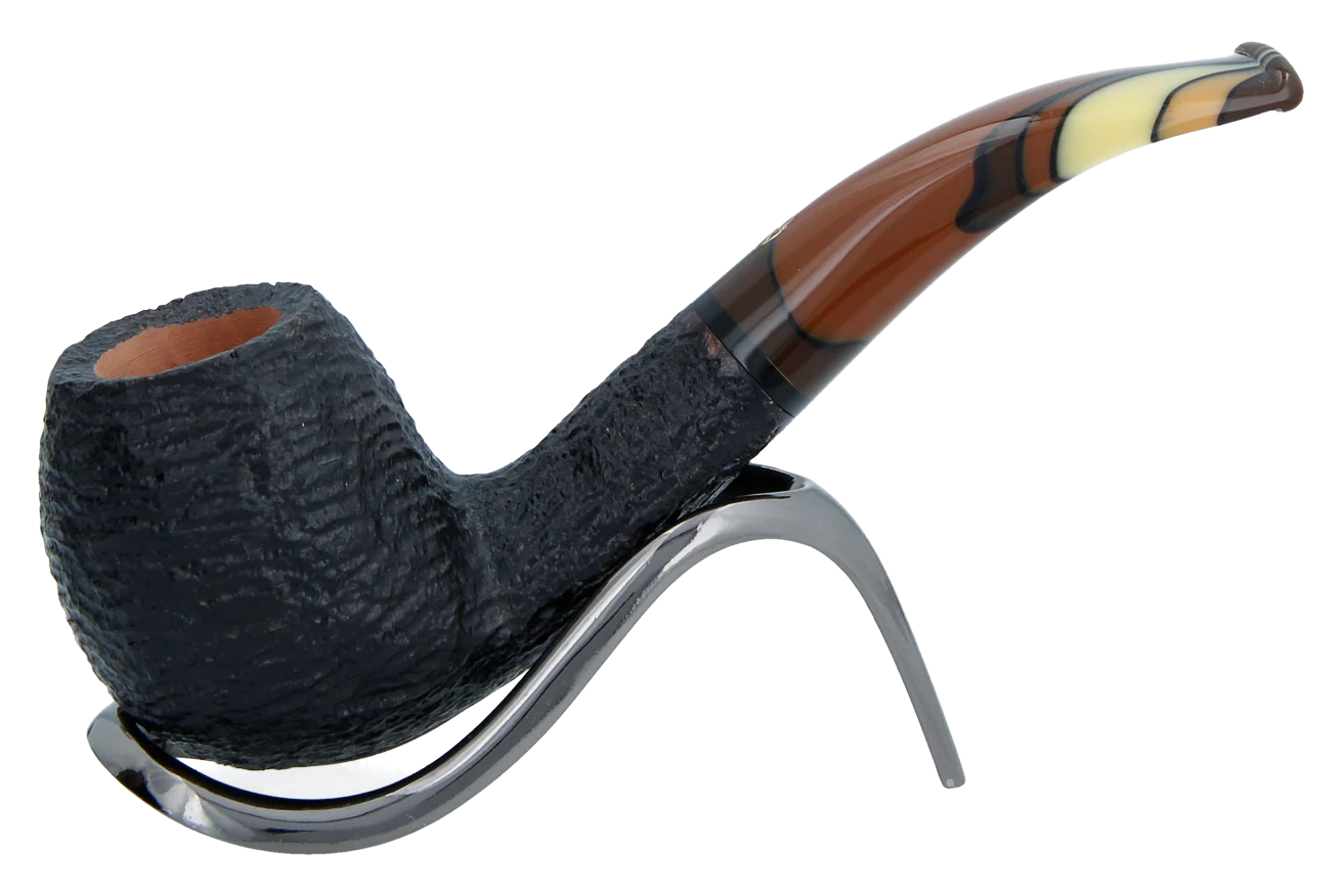 Savinelli Paloma Rustic Black 645 - 6mm Briar Pipe