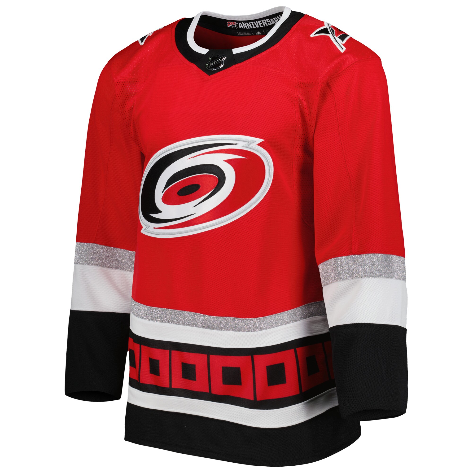 Carolina Hurricanes  2022-23 25th Anniversary Primegreen  Jersey – Red