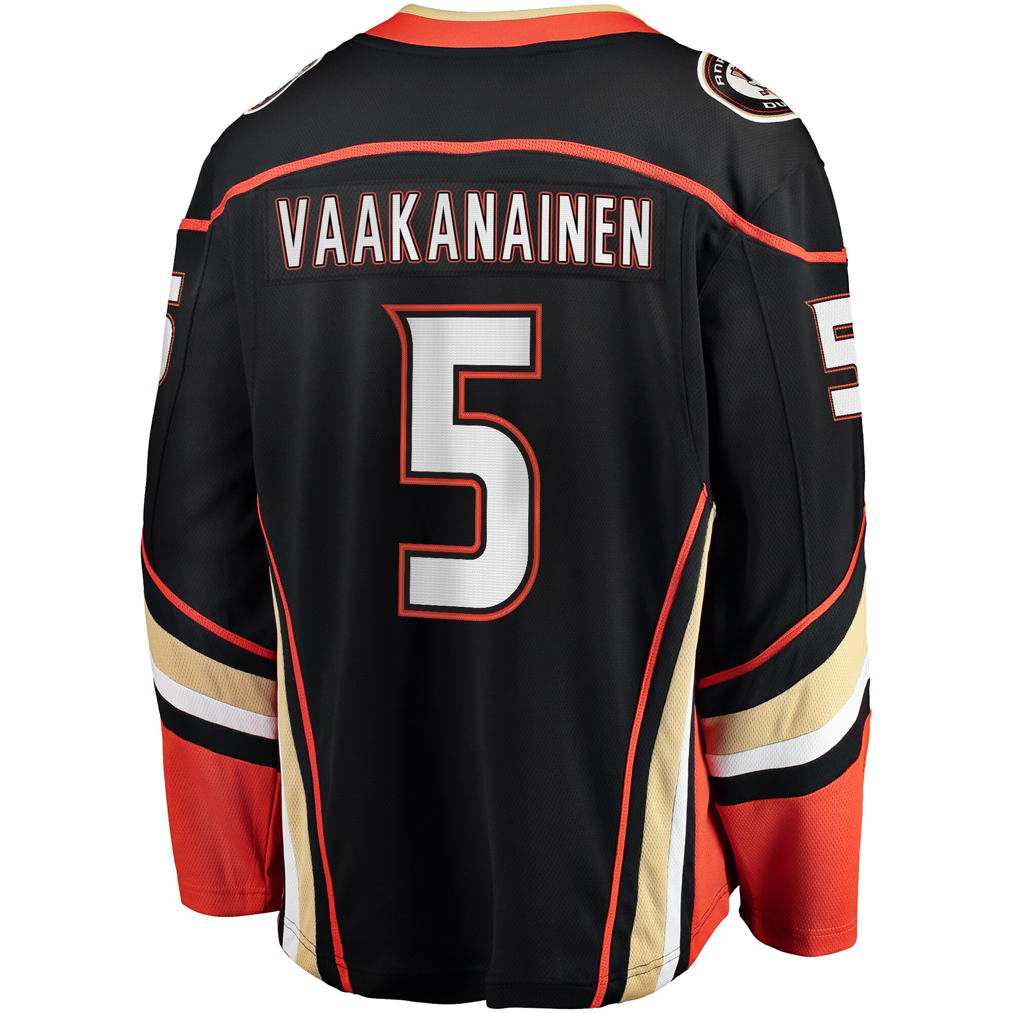 Urho Vaakanainen Anaheim Ducks Fanatics Home Premier Breakaway  Jersey – Black