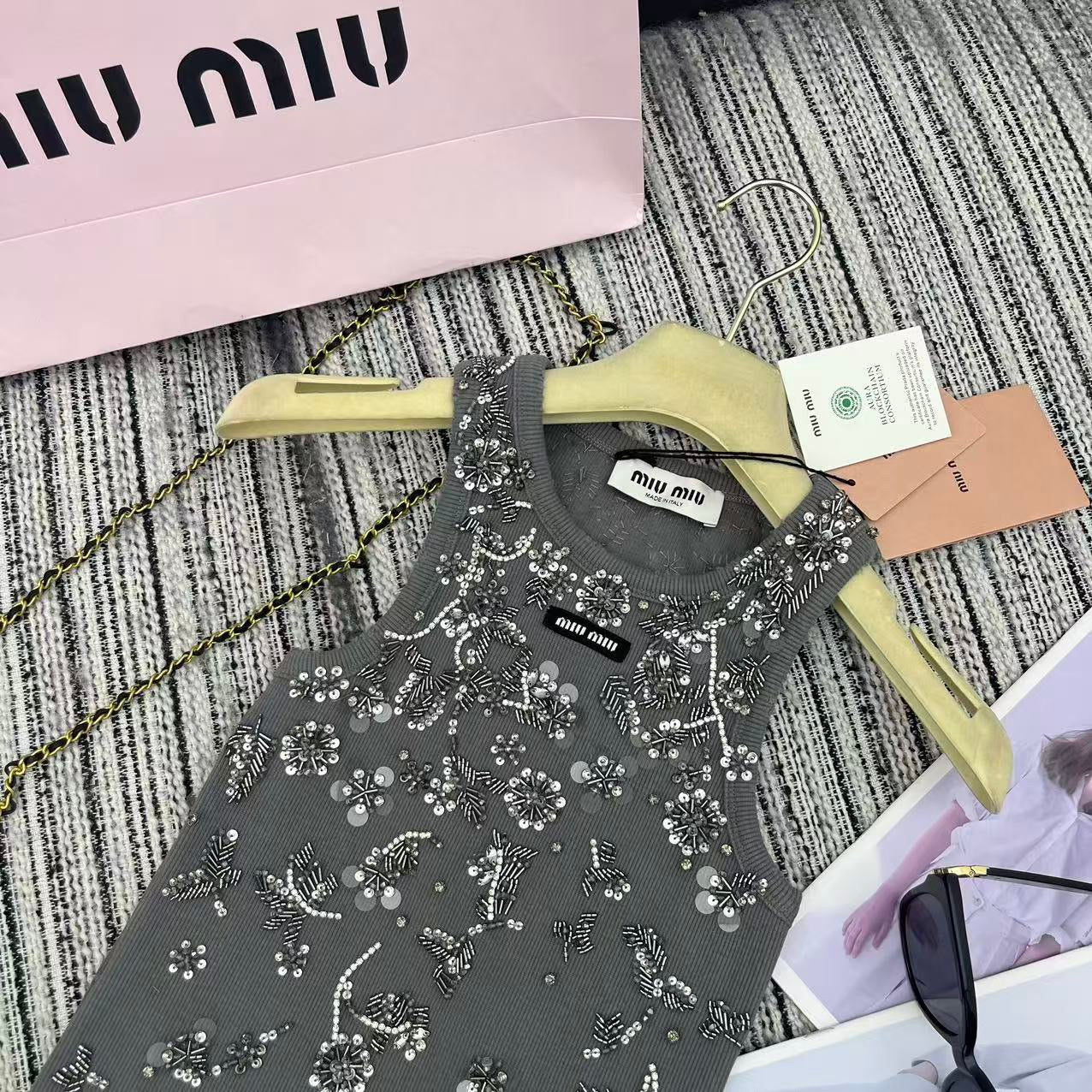 Heavy floral beaded vest