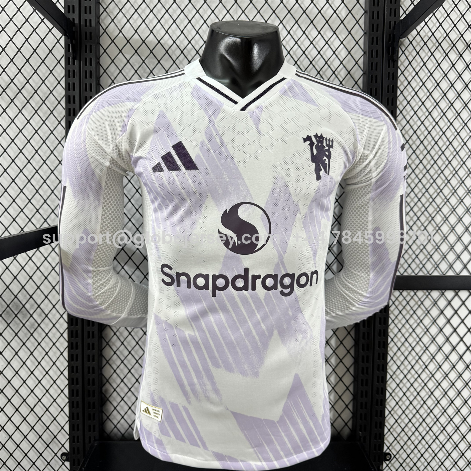 Manchester United 25-26 Away Long Sleeves Jersey - Player Version