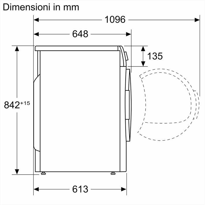 BOSCH - Asciugatrice Serie 6 WQH245B0IT 9Kg Classe C-Bianco