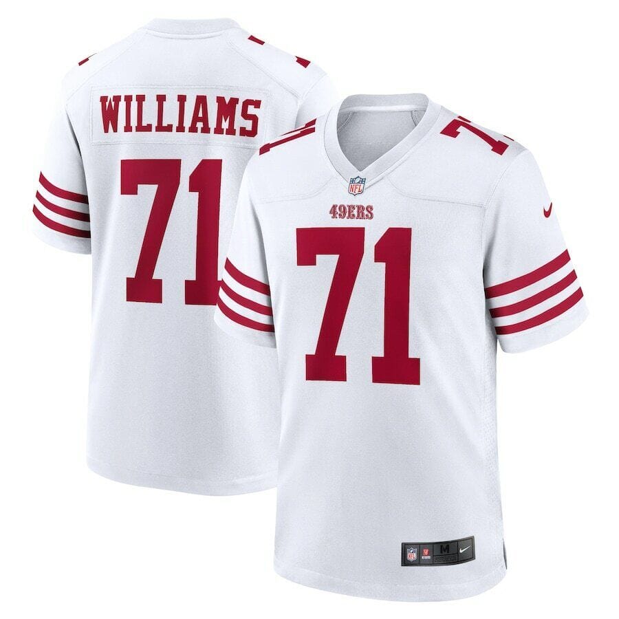 San Francisco 49ers Trent Williams #71 Nike Men's White Official NFL Game Jersey