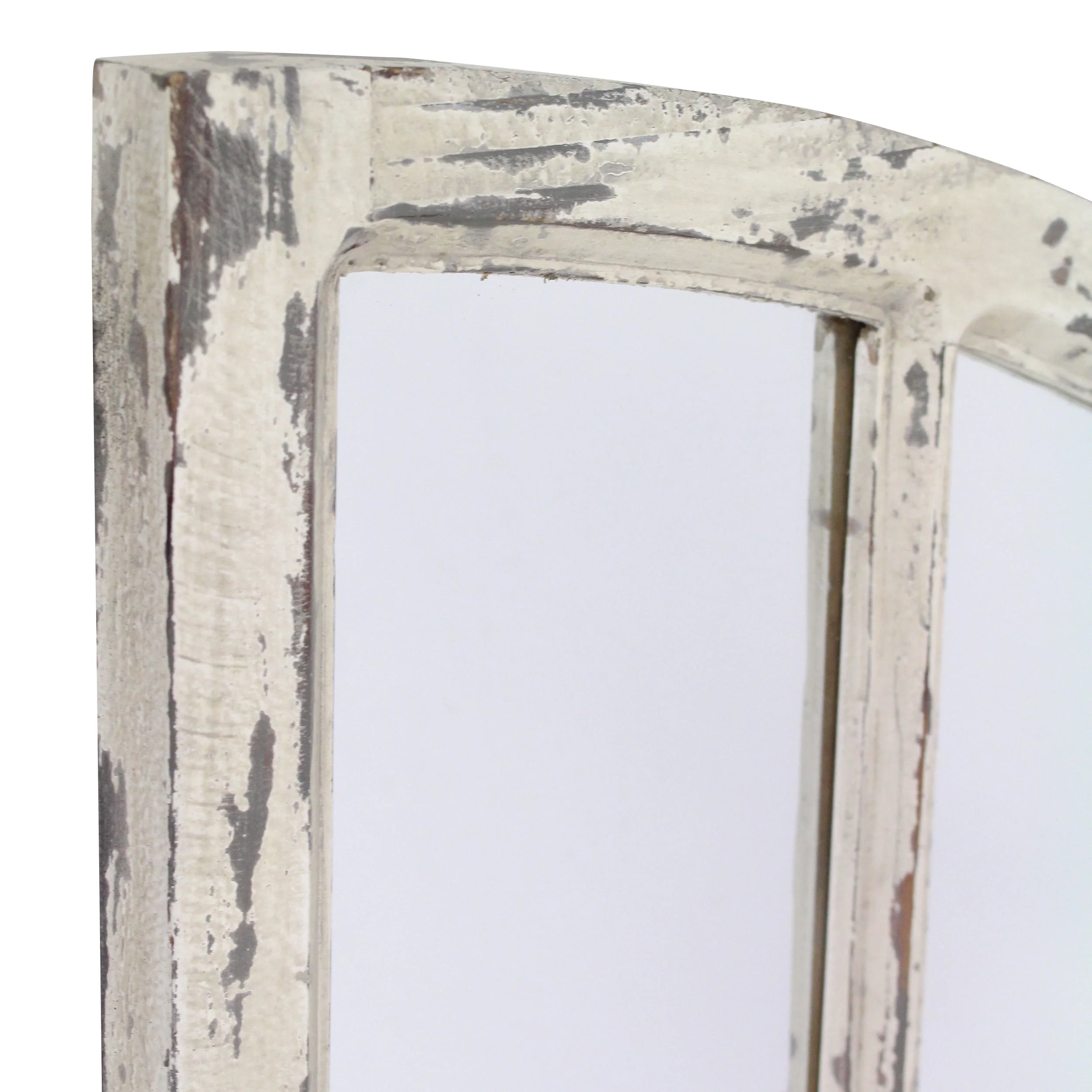 Jolene Arch Window Pane Mirrors Off-White 27