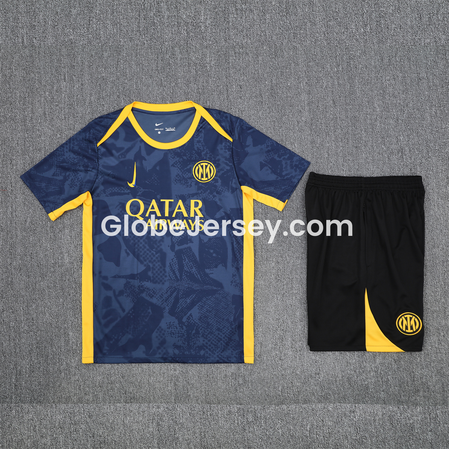 Inter Milan 25-26 Short-Sleeve Training Set - Deep Blue Camouflage