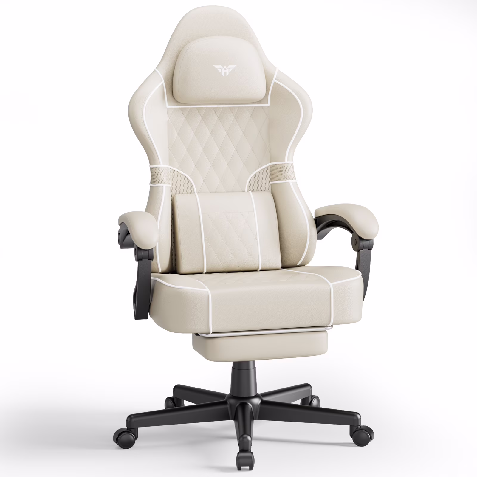 SOONTRANS Gaming Chair for Adults, Velvet Fabric High Back Comfortable Video Game Chair with Footrest and Massage Lumbar Cushion, Racing Computer Desk Chair, Ergonomic Gamer Chair, Black/Grey