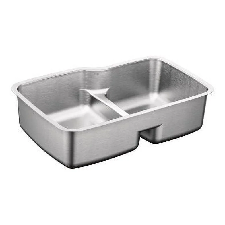Moen 1800 Series 31-57/64X20-11/16 Stainless Steel 18 Gauge Double Bowl Sink