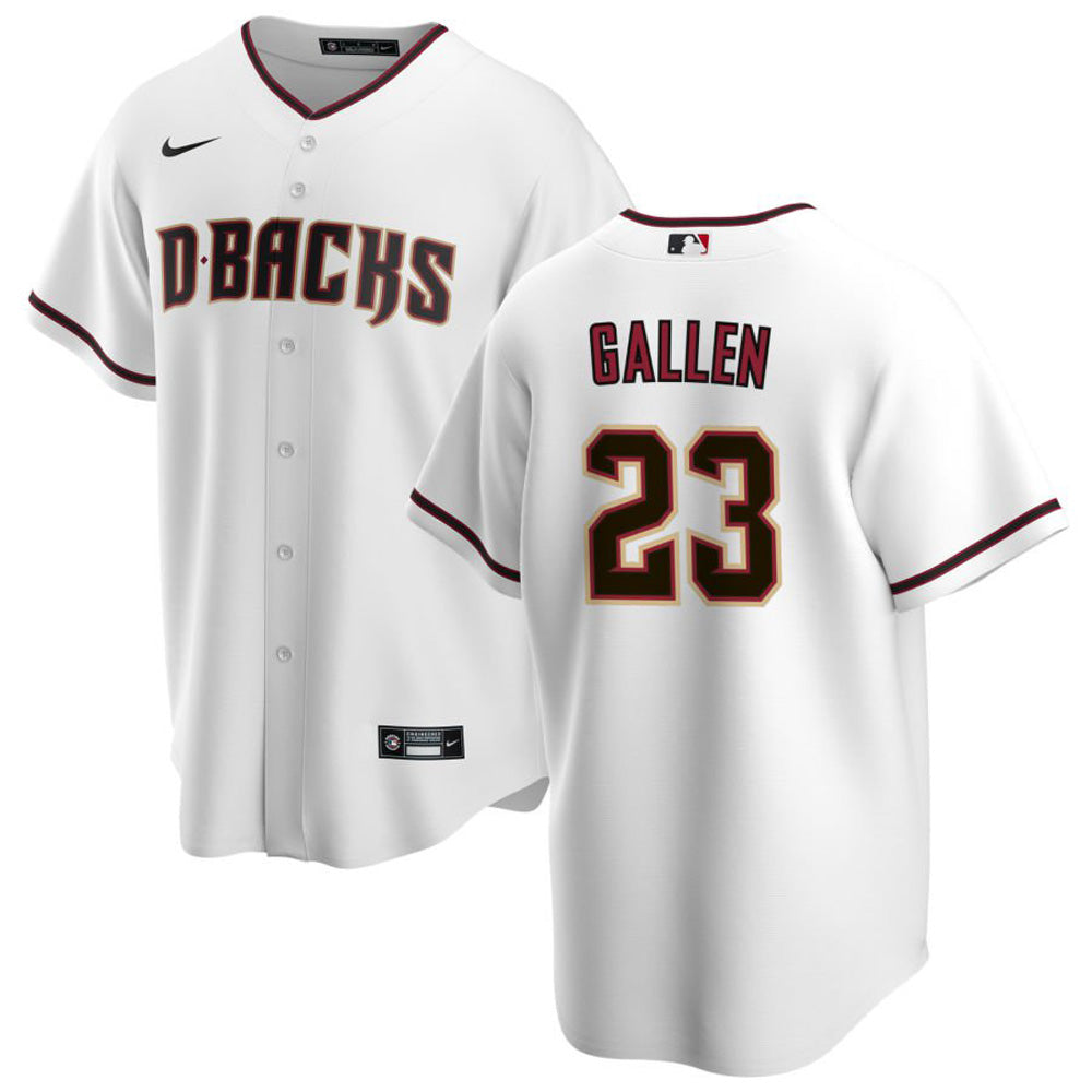 Men's Arizona Diamondbacks Zac Gallen Cool Base Replica Home Jersey - White