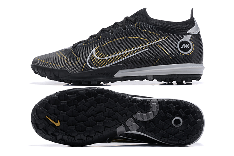 Vapor 14 Academy TF low-top fully knitted waterproof MD air cushioned grass spikes football shoes