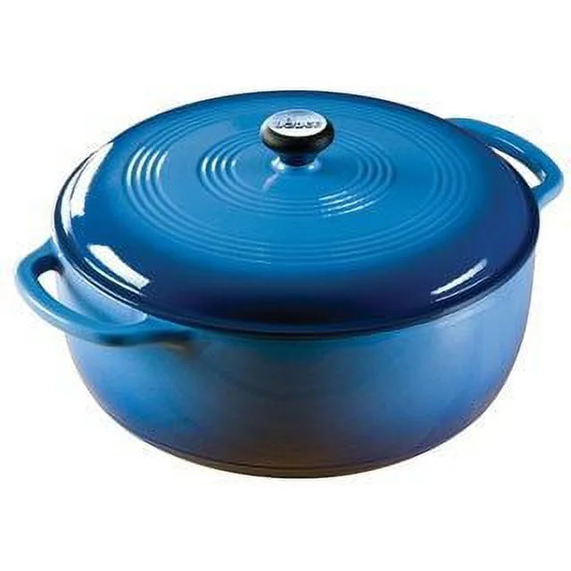 Lodge Cast Iron 3 Quart Enameled Dutch Oven Red